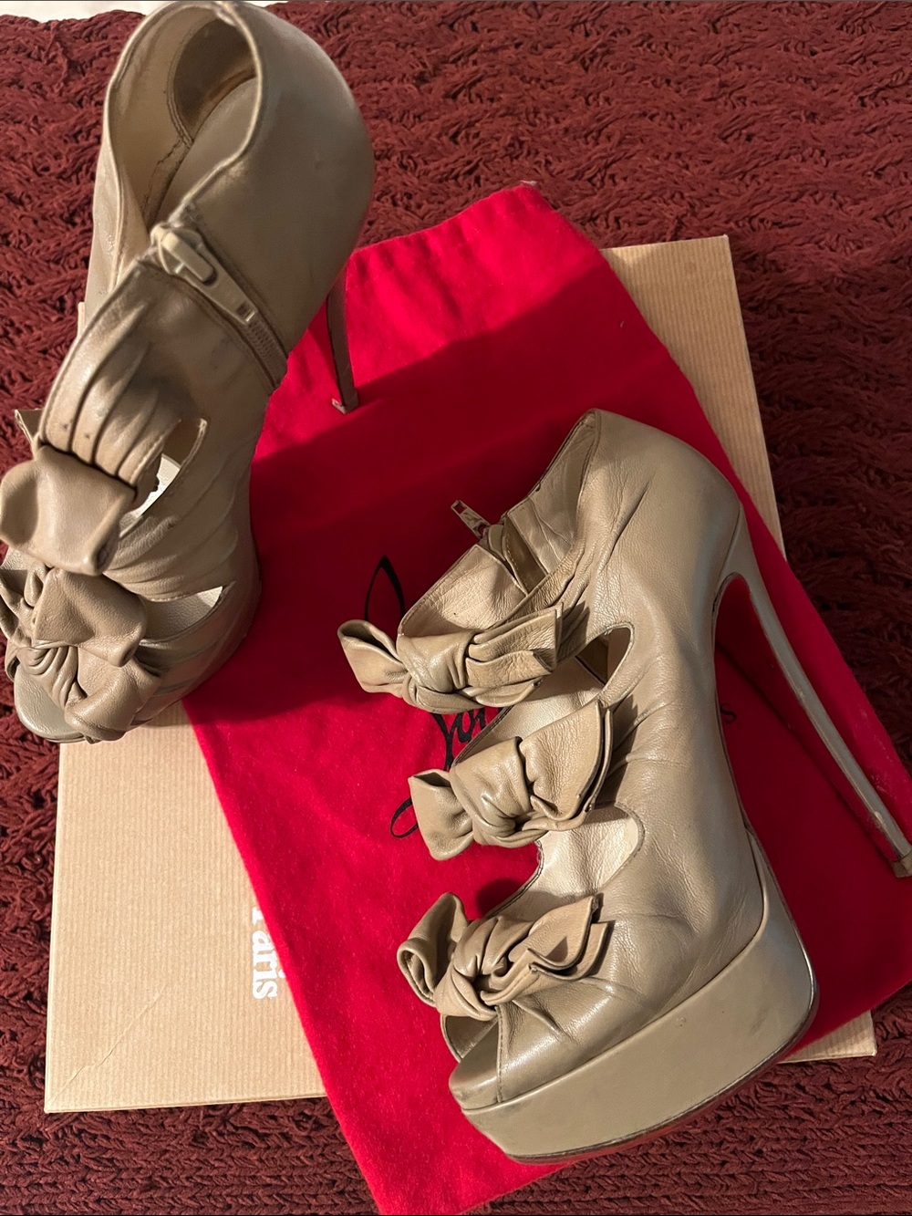 Christian Louboutin “Madame Butterfly Booty 150” Stiletto Heels